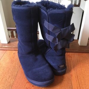 Ugg W Everleigh Navy Blue Sz 9